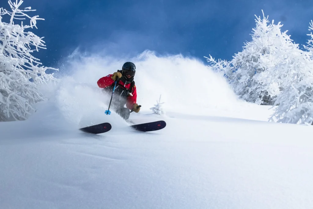 skiing